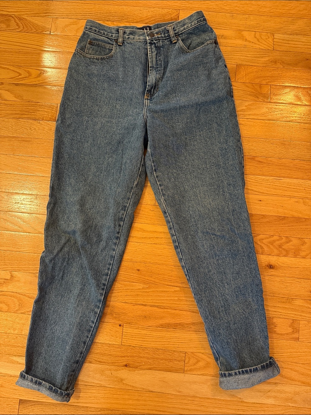 GAP Women’s Boyfriend Jeans - Medium Blue Wash 12L